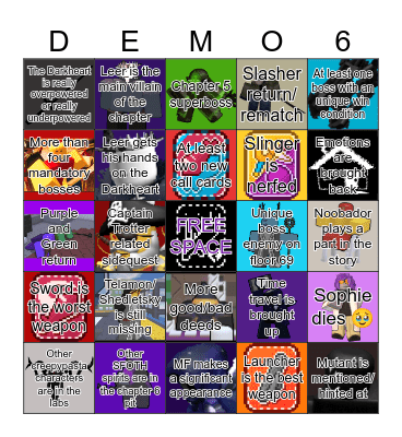 Block Tales Demo 6 Bingo Card