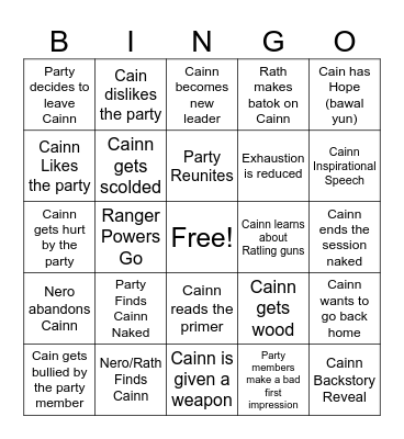 Bagong Baby Boy Bingo Card