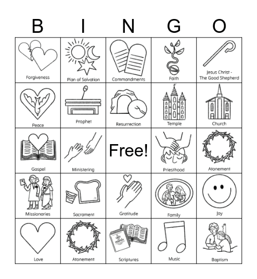 GENERAL CONFERENCE BINGO Card