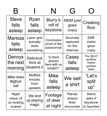 Lockdown Bingo Card