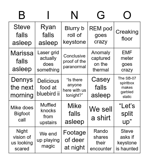 Lockdown Bingo Card