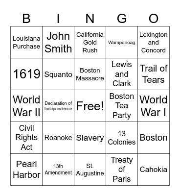 History of the U.S. Bingo Card