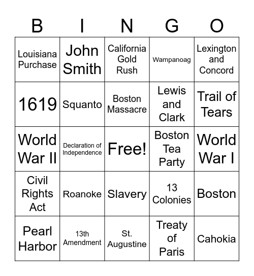 History of the U.S. Bingo Card