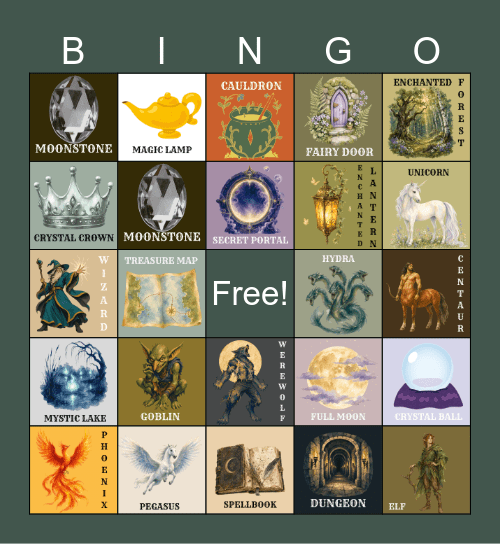 Beasts & Beyond Bingo Card