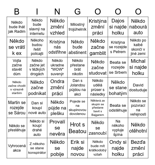 Bingo 2026-27 Bingo Card