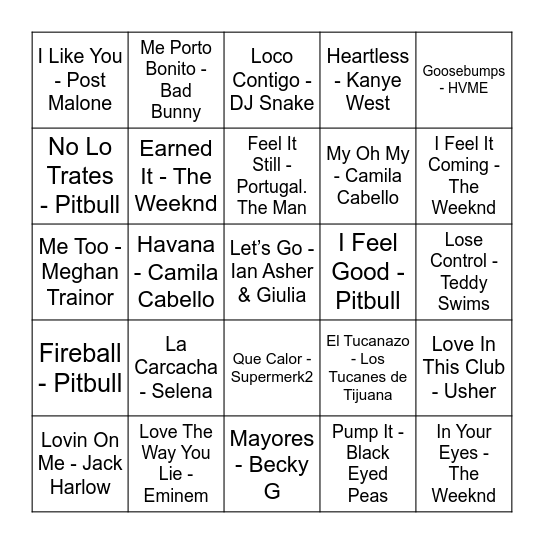 BONUS 7 10-2 Bingo Card