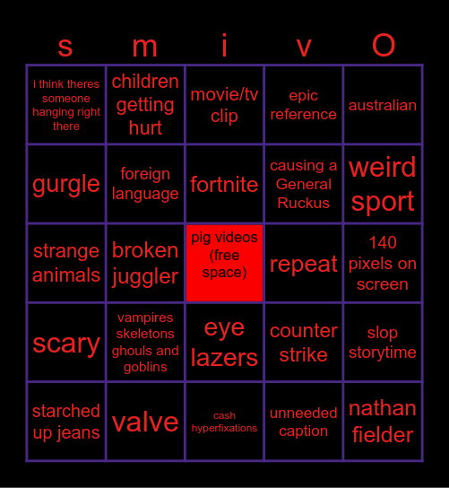kaimans tiktok fyp bingo Card