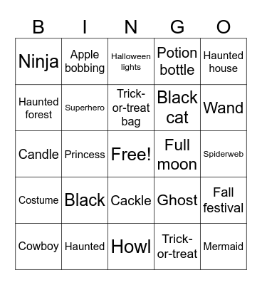 HALLOWEEN BINGO Card