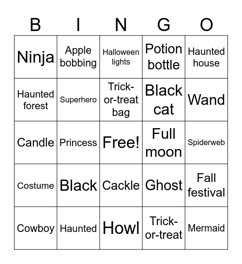 HALLOWEEN BINGO Card