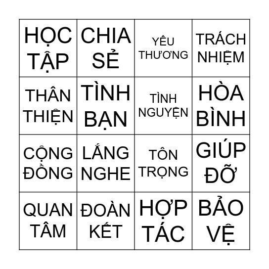 Bingo Card