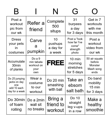 Celina Bingo Card