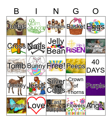 Easter Bingo Card