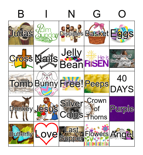 Easter Bingo Card