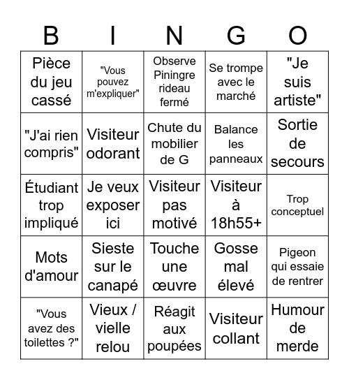 3 Octobre 2026 Bingo Card