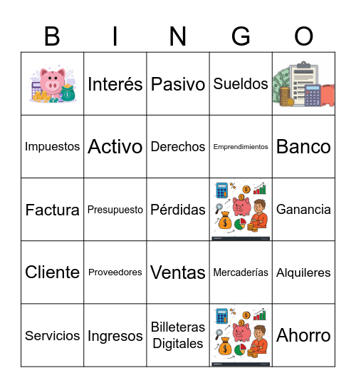 BINGO CONTABLE Bingo Card
