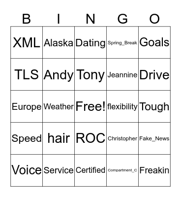 ESM PPMO Bingo Card