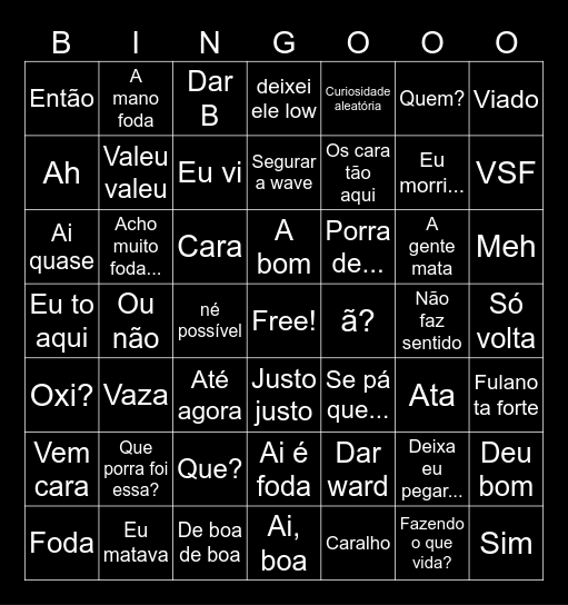 Kami lol Bingo Card