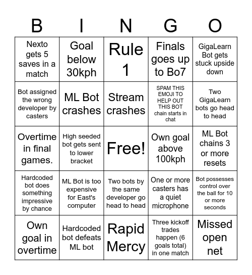 RLBC 2026 Bingo Card