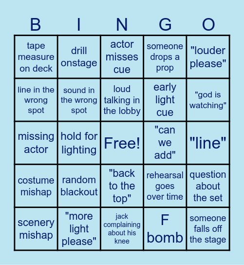 INHERIT THE WIND Bingo Card