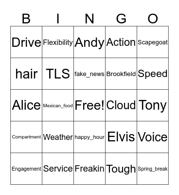 PPMO BINGO Card