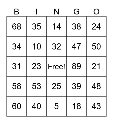 cat stand halloween bingo Card