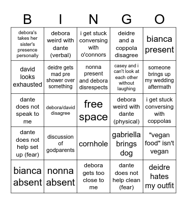 massachusetts shower bingo Card