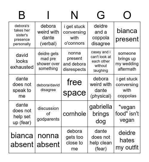 massachusetts shower bingo Card