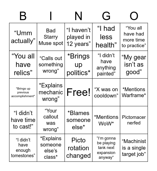 Umel Bingo Card Bingo Card