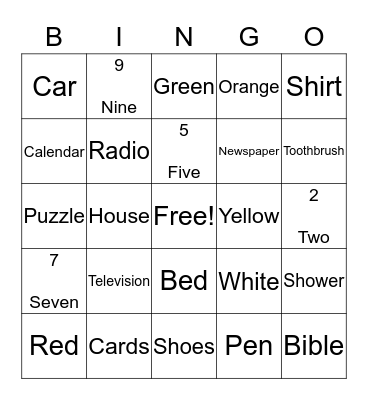 Forget Me Not! Bingo Card