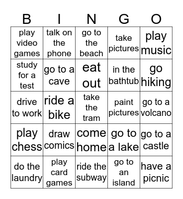 raun Bingo Card