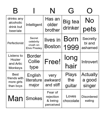 Andy Bingo Card