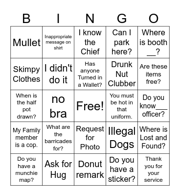 2026 Fall Fest Bingo Card