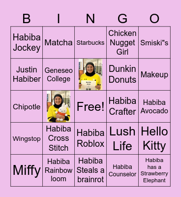 Habiba Bingo Card
