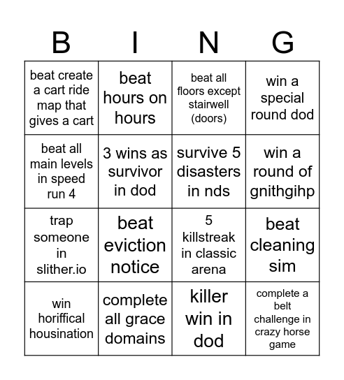 the first teamwork bingo Card