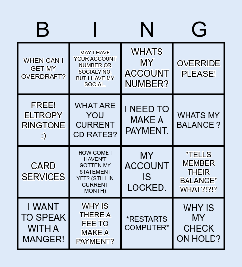 COMMUNITYWIDE BINGO! Bingo Card