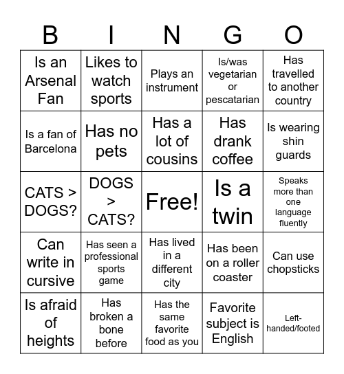 Safe Hub Team Building Bingo Card