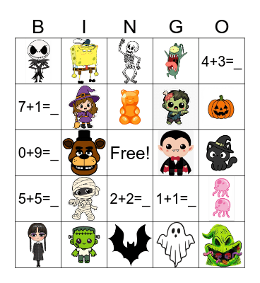 SPOOKYSCARY Bingo Card