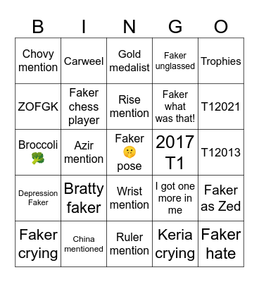 WORLDS 2026 Anthem Bingo Card