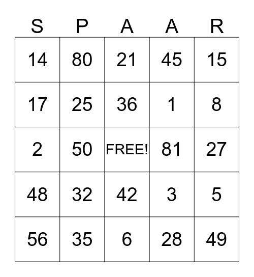 GeldMuseum Bingo Card