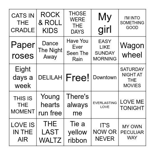 HITS 37 Bingo Card
