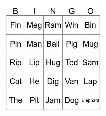 Royal School of English BINGO! Bingo Card