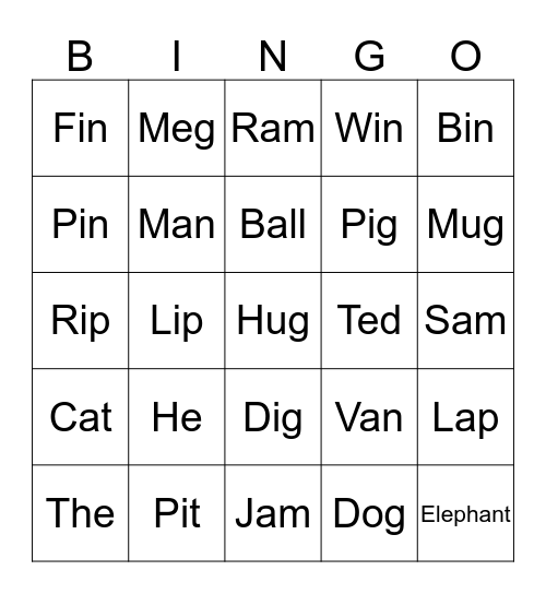 Royal School of English BINGO! Bingo Card