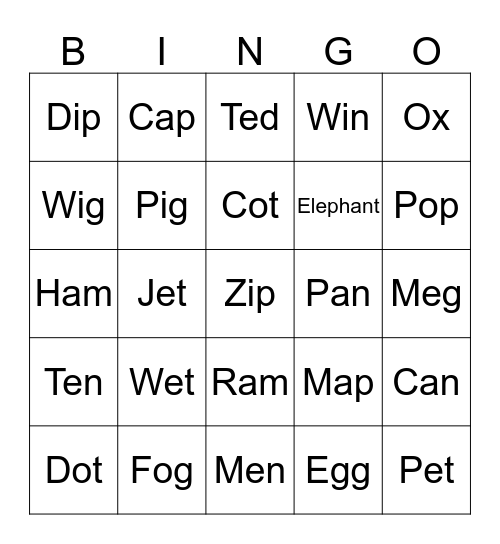 Royal School of English BINGO! Bingo Card