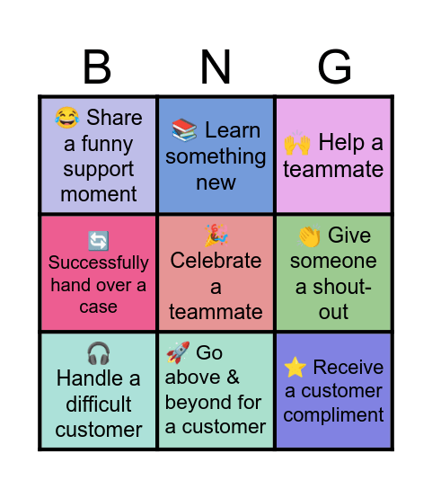 CS Week 2026 Bingo Card