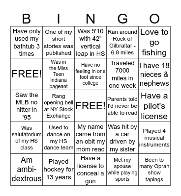 FINANCE DIVISION BINGO! Bingo Card