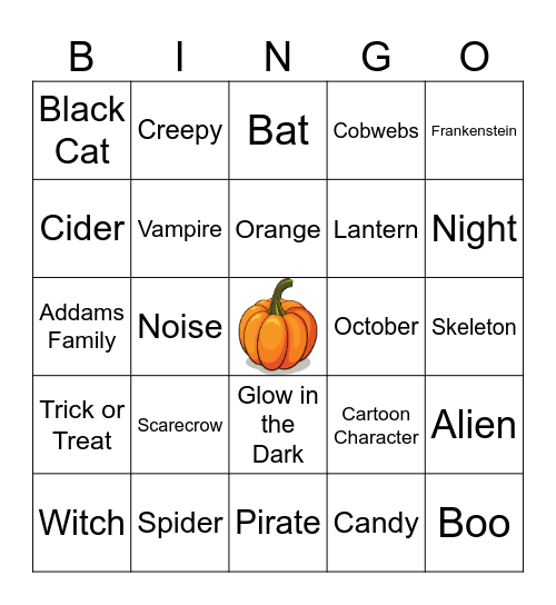 HALLOWEEN Bingo Card