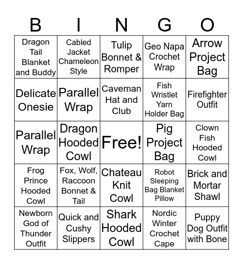 Briana K Bingo Card