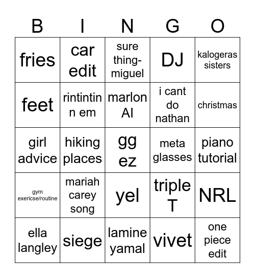 DOOMSCROLL BINGO Card