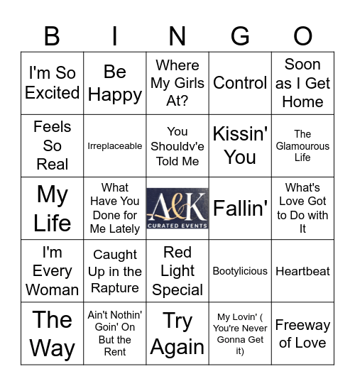R1 Girl Power (Down) Bingo Card
