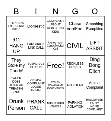 PHONES HALLOWEEEENNN BINGO Card